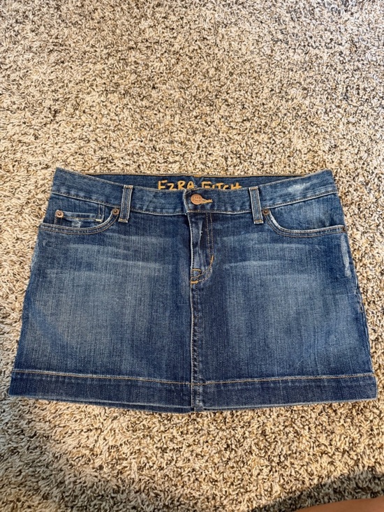 Abercrombie & Fitch Dresses & Skirts - ⚡️Y2K Ezra Fitch - Abercrombie & Fitch Dark Blue Denim Mini Skirt